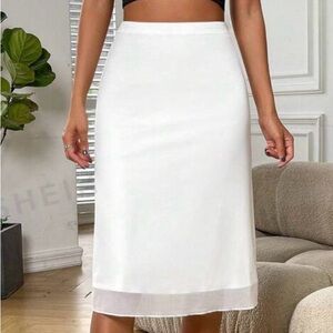 White Midi Skirt